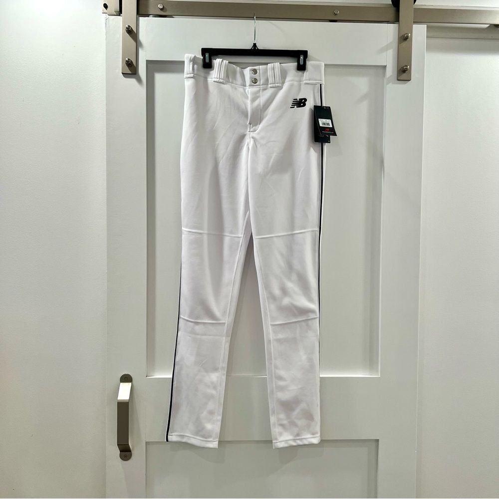 NWT New Balance Baseball Adversary 2 Pant Piped Tapered Navy White XL - Picture 3 of 5